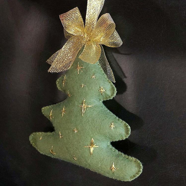 Ёлочная игрушка Новогодняя ёлочка Christmas Tree Green 15 cm