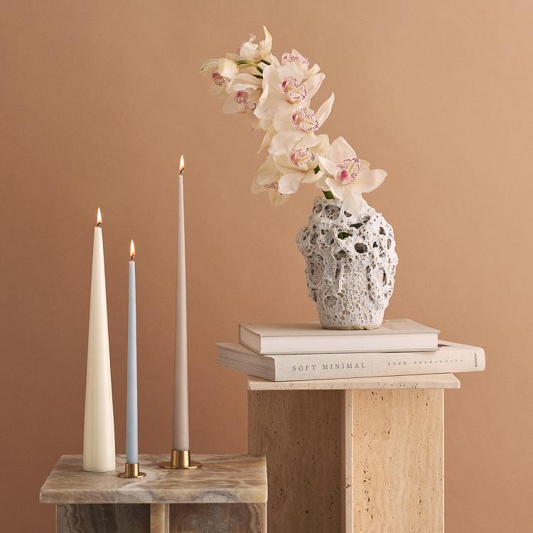 Парафиновая свеча конусная матовая Taper Candle Matt