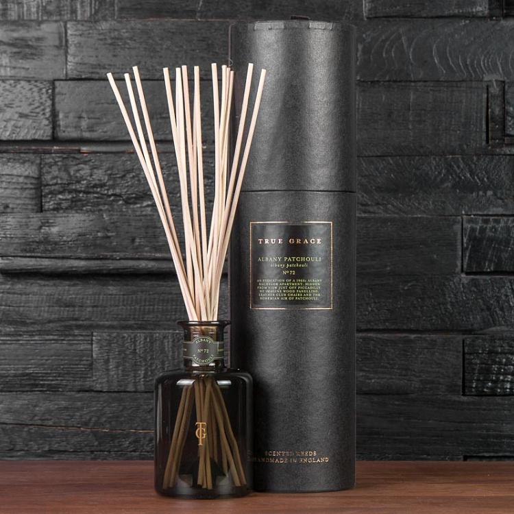 Аромадиффузор набор (палочки, жидкость, бутылочка) Пачули, 250 мл  Small Reed Diffuser Albany Patchouli 250 ml
