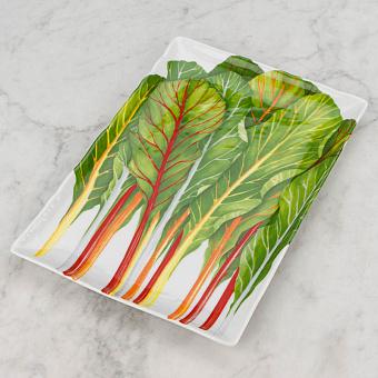 Dieta Mediterranea Erbette Rectangle Serving Plate