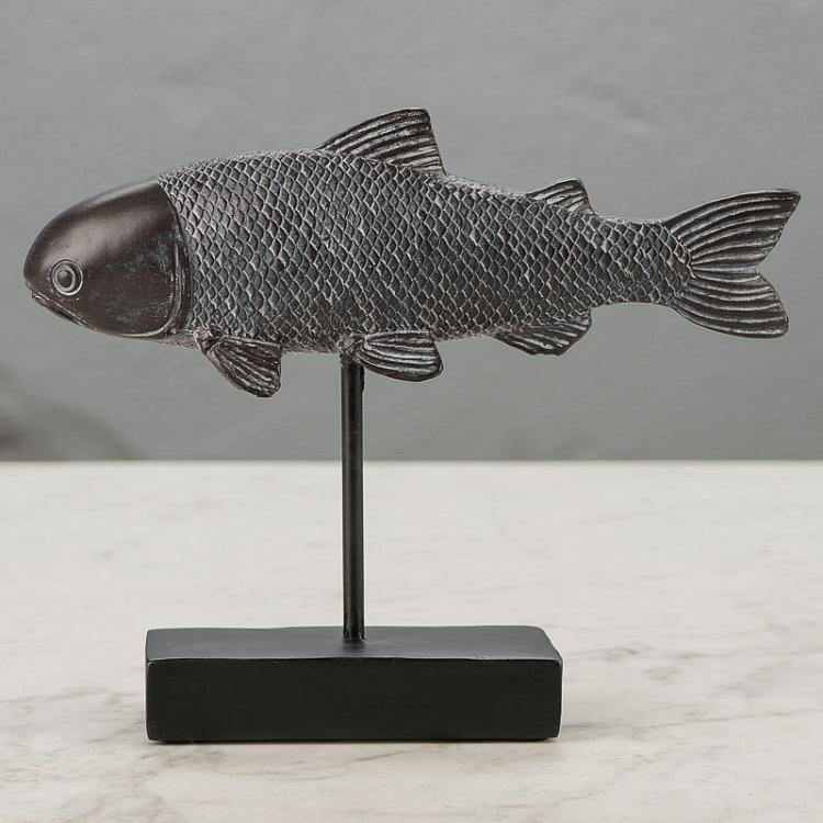 Статуэтка Рыба тёмно-серая Fish Anthracite Decorative Figurine