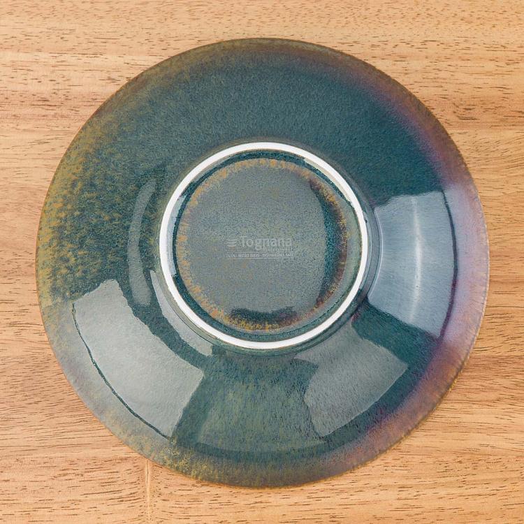 Суповая тарелка сине-коричневая Блум Bloom Blue And Brown Soup Plate