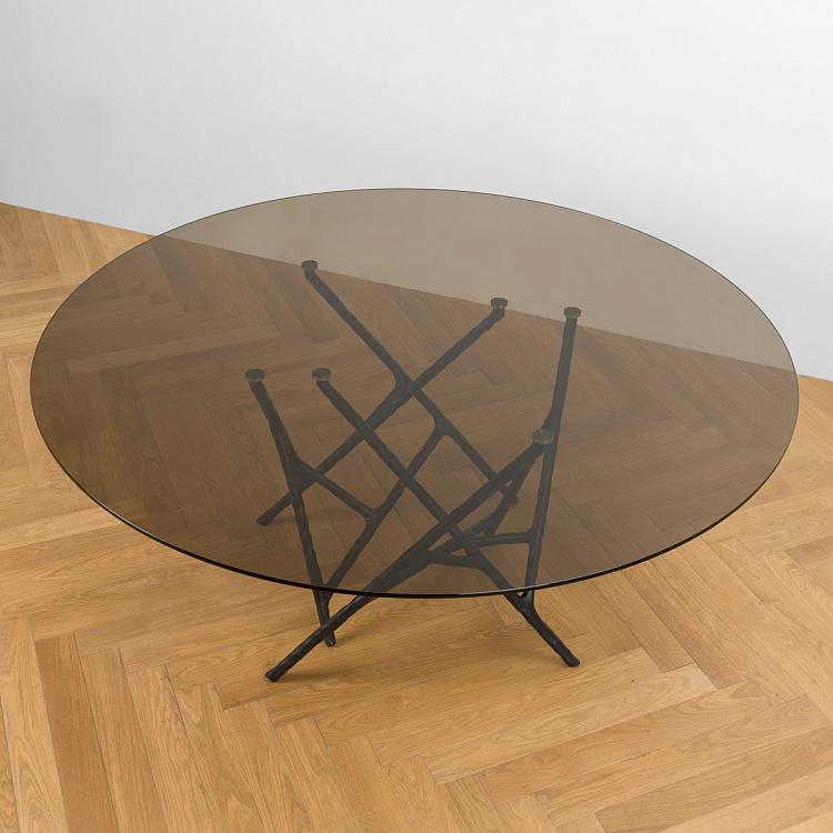 Обеденный круглый стол Чирчео Circeo Dining Table, Antracite Steel