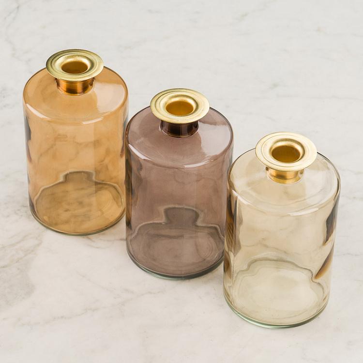 Набор из трёх подсвечников Бутылки Set Of 3 Candle Holder Bottles