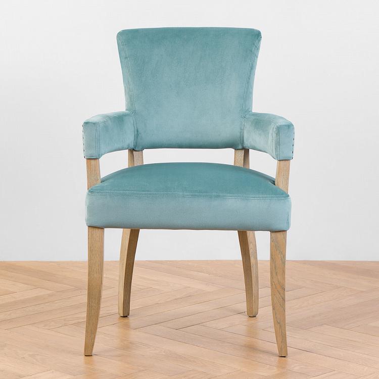 Стул Ньюпорт с подлокотниками, светлые ножки Newport Dining Chair, Oak Brown