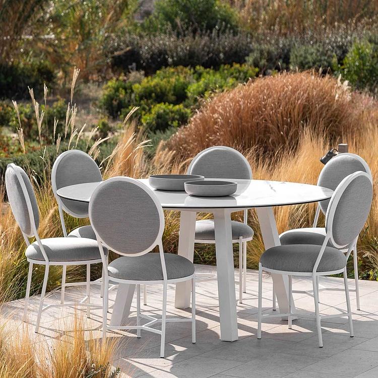 Садовый круглый обеденный стол Рози Rosi Round Dining Table