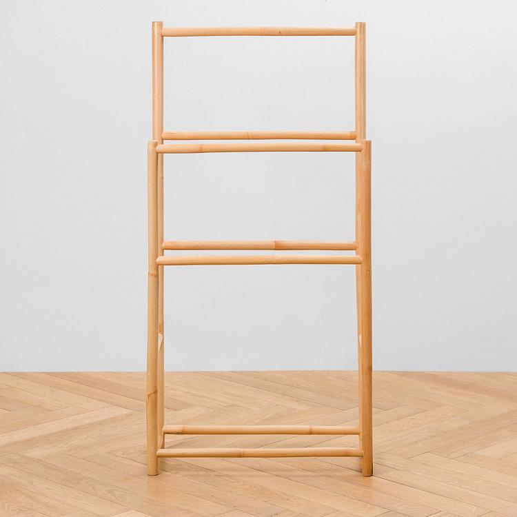 Бамбуковый держатель для полотенец Bamboo Towel Stand