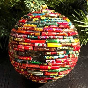 Multi-Colored Beads Ball Red 7 cm discount