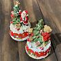 Набор из 2-х музыкальных статуэток Set Of 2 Music Boxes Bear And Santa 16 cm discount