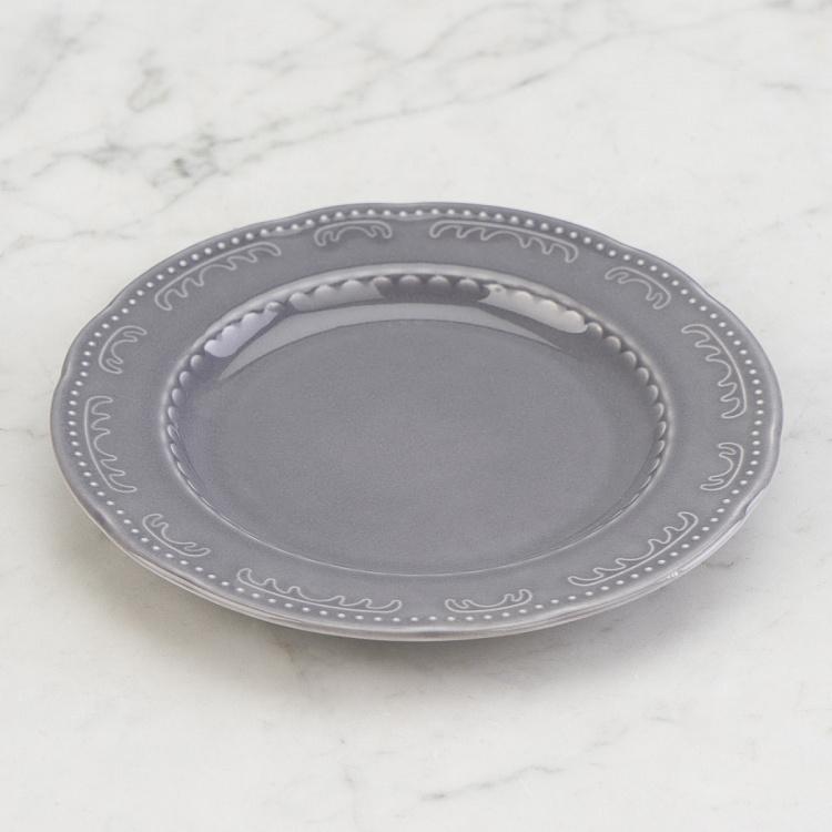 Туманно-серая тарелка для хлеба Старая Вена Vecchio Vienna Bread Plate London Smoke