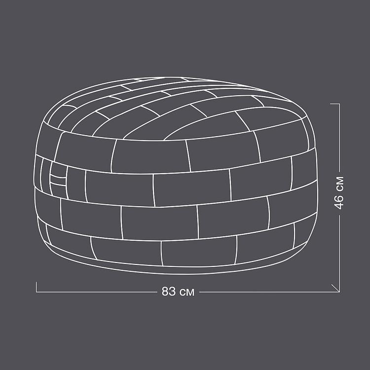 Круглый пуфик Барбакан, L Barbakan Footstool Round Large RM