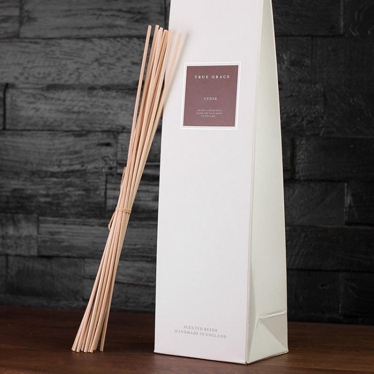 Аромадиффузор набор (палочки, жидкость в бутылочке) Кедр, 200 мл Small Reed Diffuser Cedar 200 ml