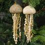 Набор из 2-х ёлочных игрушек Set Of 2 Jewel Jellyfish Cream Gold 18,5 cm
