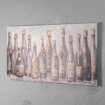 Canvas Acrylic Painting Champagne