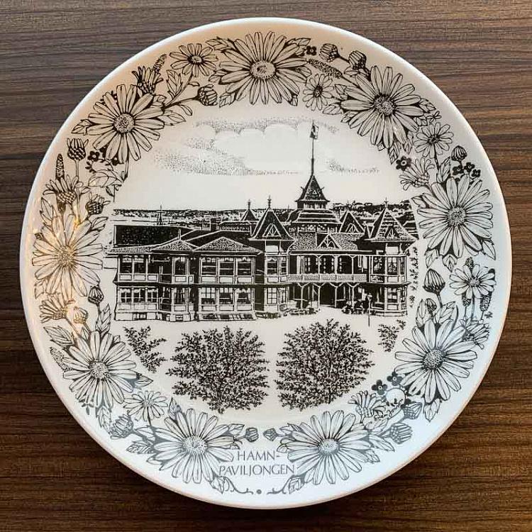 Винтажная тарелка Портовый павильон, L Vintage Plate Hamnpaviljongen Large