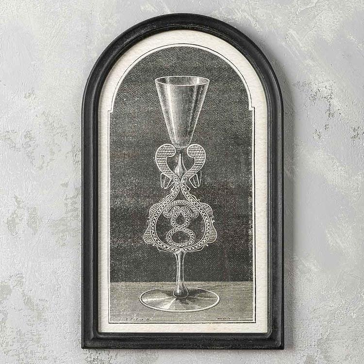 Фото-принт диптих  Роскошные бокалы Set Of 2 Frames Chic Drinks