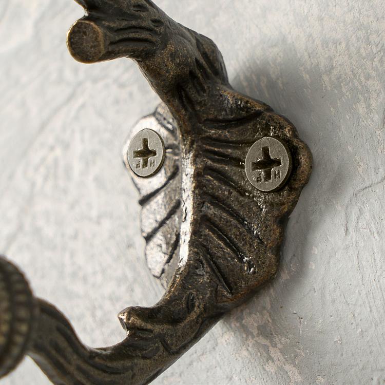 Двухрожковый крючок с хрустальными наконечниками Ветка Branch Crystal Glass Hook