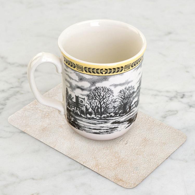 Кожаный коврик для кружки Home Concept Working Station Leather Pad Small