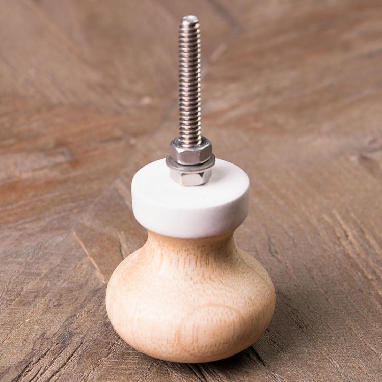 Мебельная ручка-кнопка Чёрная точка Dot Black Knob