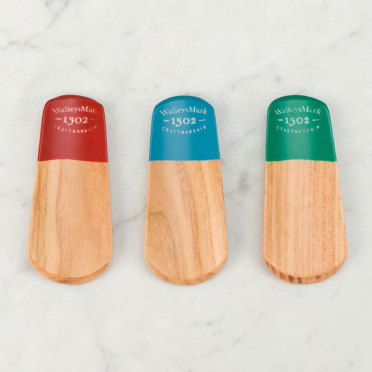 Синяя деревянная ложка для обуви Oak Shoe Horn Blue