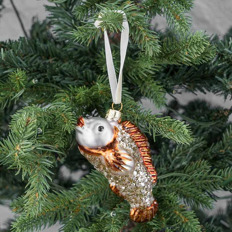 Ёлочная игрушка Золотая рыбка Glass Fish 11 cm
