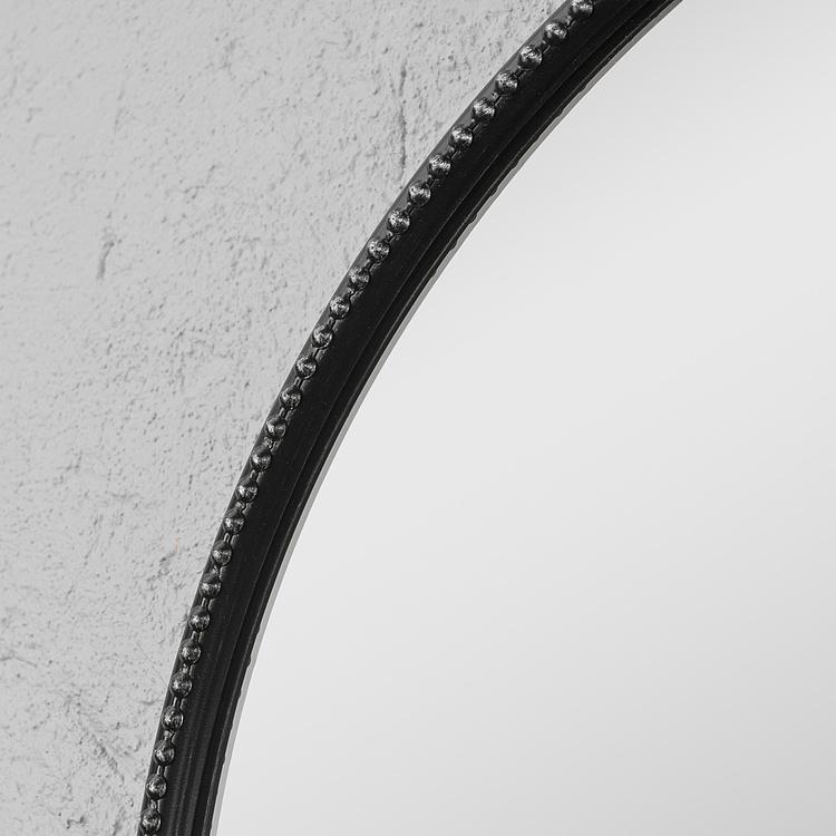 Круглое зеркало в чёрной раме Диа Dia Round Mirror Black