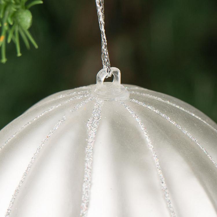 Ёлочная игрушка Воздушный шар Москва Glass Moscow Santa Balloon 14 cm