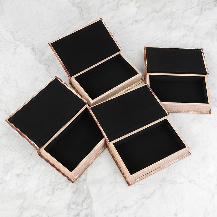 Набор из четырёх шкатулок Игральные карты Set Of 4 Book Boxes Ace Playing Cards