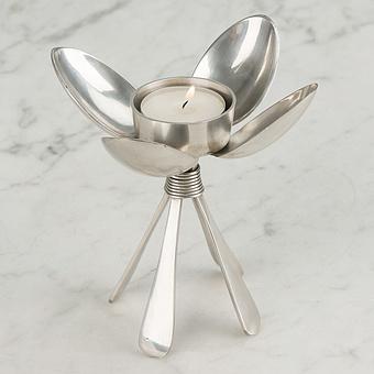 4 Spoons Candle Holder