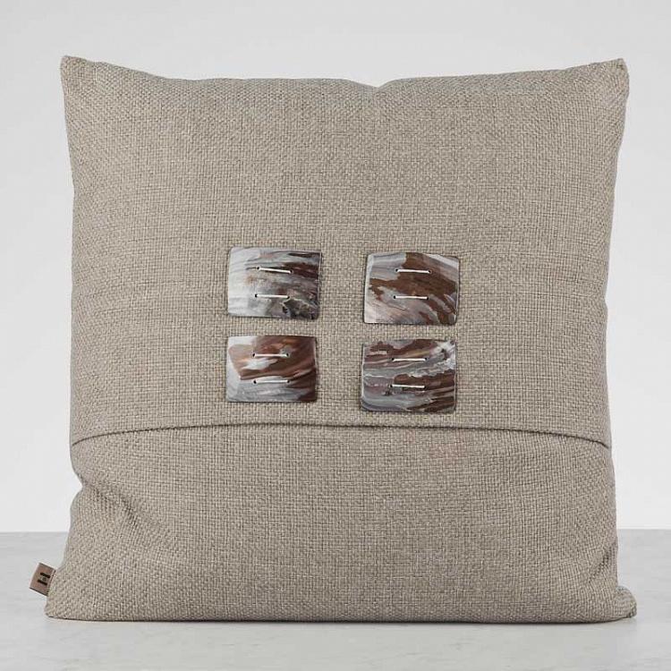 Декоративная льняная подушка 88 88 Cushion