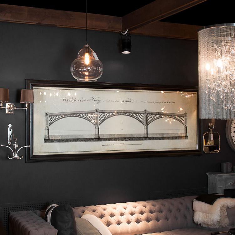 Картина-принт Телфордский мост со светлым фоном, L Architectural Telford Bridge Natural Large