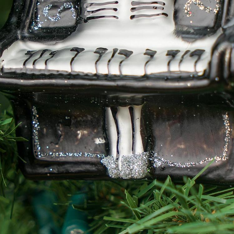 Ёлочная игрушка Пианино Glass Hanger Piano Black 9 cm