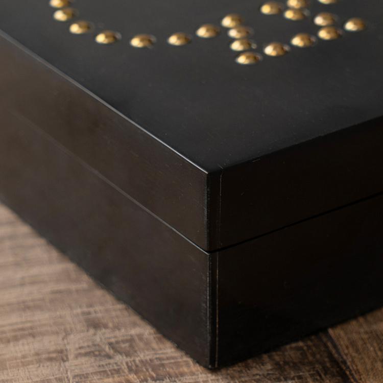 Игральные карты в шкатулке  Card Game Box With Ace In Studs With Cards