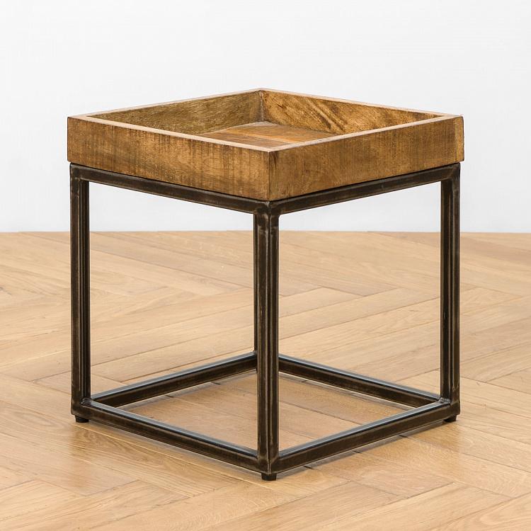 Комплект из двух столиков Револь Set Of 2 Revol Side Tables Mango Wood