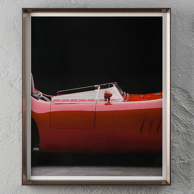 Фото-принт триптих в серебристой раме Мазерати 250С Фантуцци Set Of 3 Maserati 250S Fantuzzi, Pewter Frame