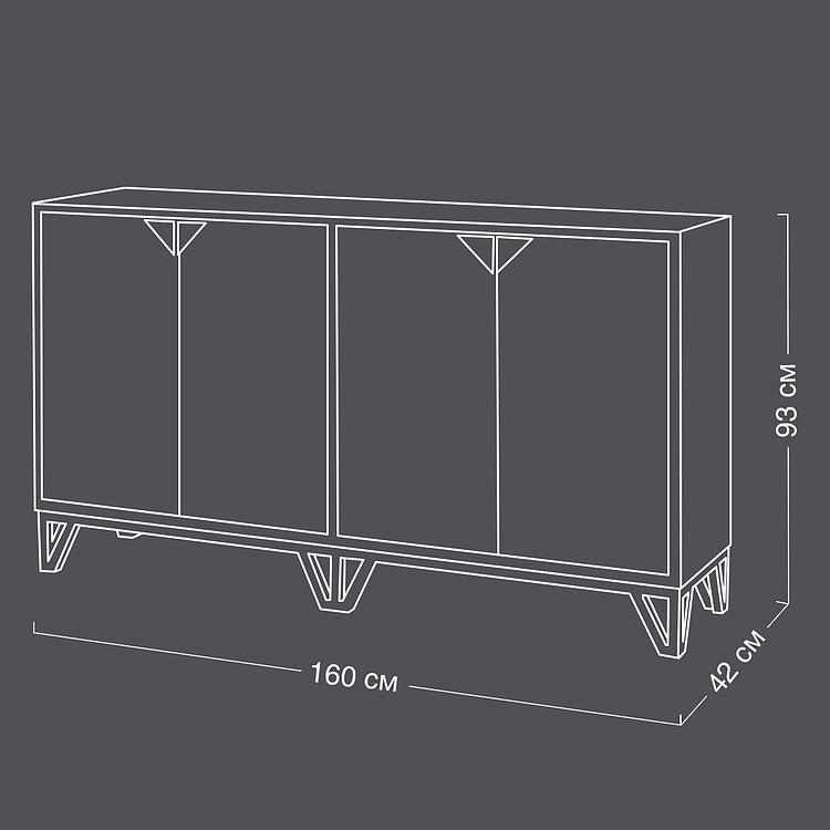 Комод Сьерра Sierra 4 Doors Sideboard SA