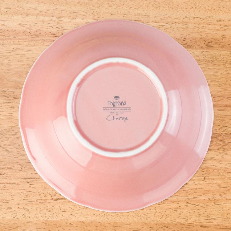 Пудрово-розовая салатница Старая Вена, L Vecchio Vienna Salad Bowl Large Powder Pink