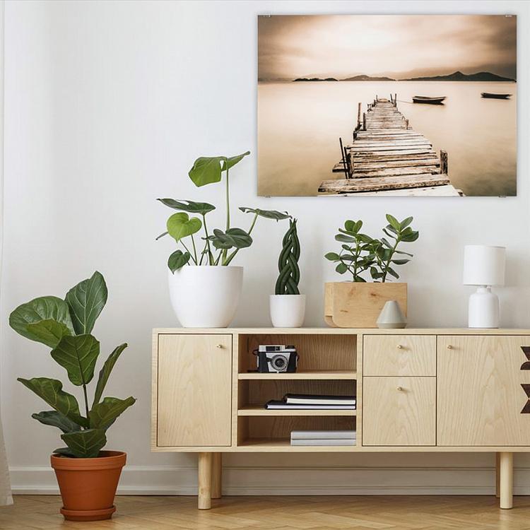 Принт на стекле Пристань Jetty Glass Art