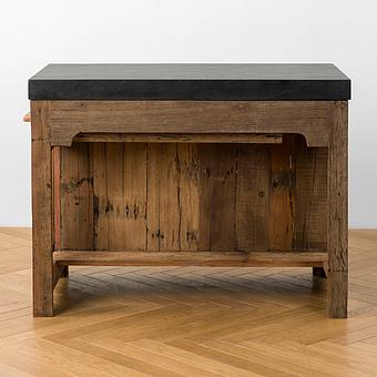 Кухонный остров раздвижной Greta Black Marble Counter With Sliding Table