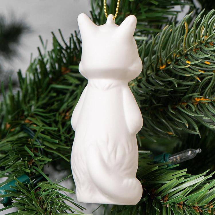 Коллекционная ёлочная игрушка Лисёнок Fox Collectible Toy 9,5 cm