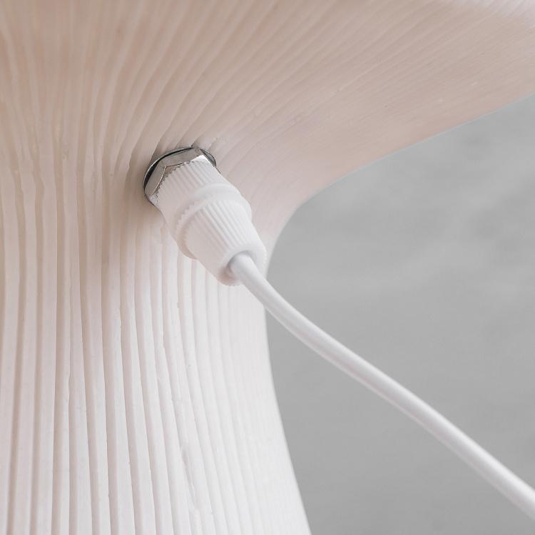 Ребристая настольная лампа с лампочкой внутри Гриб Ribbed Mushroom Lamp Large