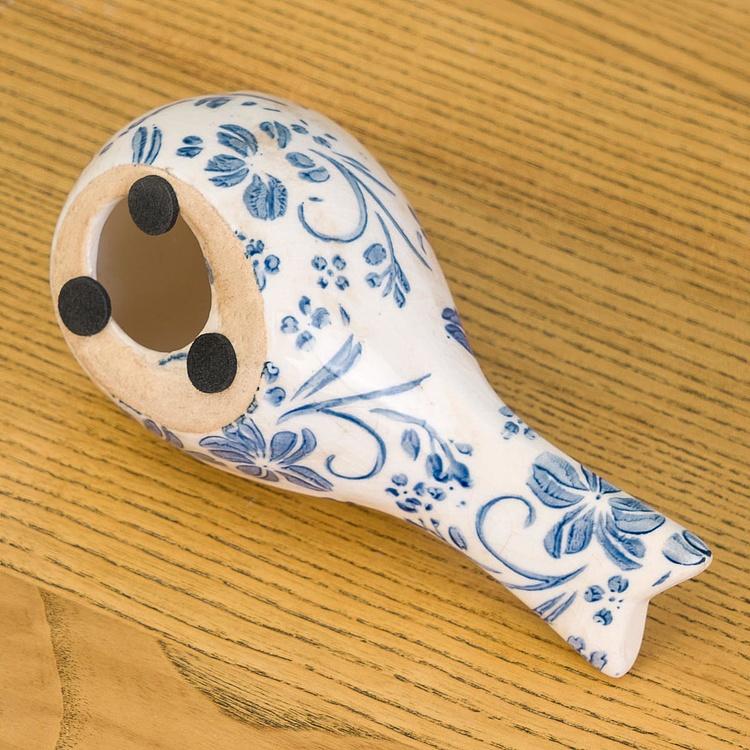 Набор из двух статуэток Птицы с синей росписью Set Of 2 Birds Blue Painted