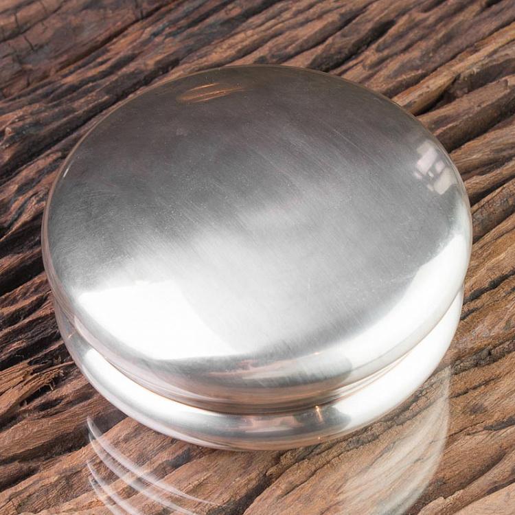 Стеклянная банка с металлической крышкой, L Glass Box With Metal Cover Top Large