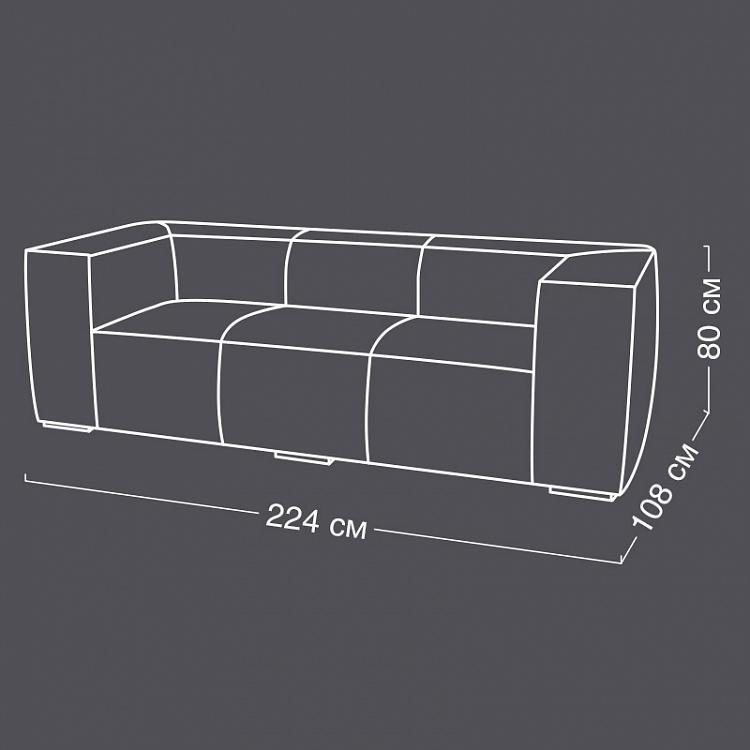 Трёхместный диван Кубизм Cubism 3 Seater PF