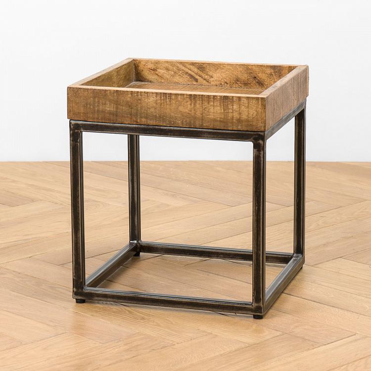 Комплект из двух столиков Револь Set Of 2 Revol Side Tables Mango Wood