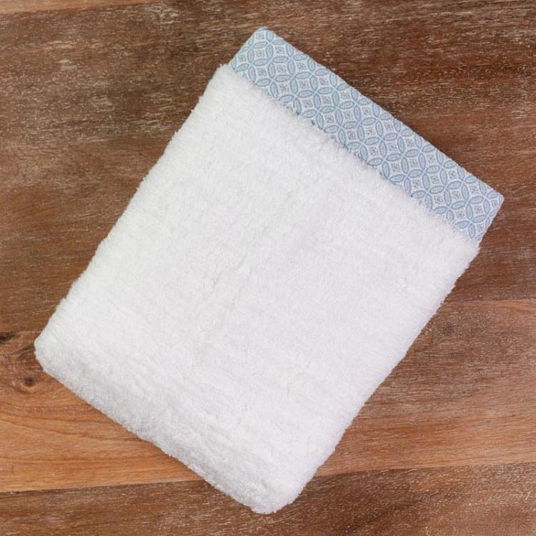 Банное полотенце со светло-синим узором, 60x120 см WA Komon Shippotunagi Bath Towel Light Blue 60x120 cm