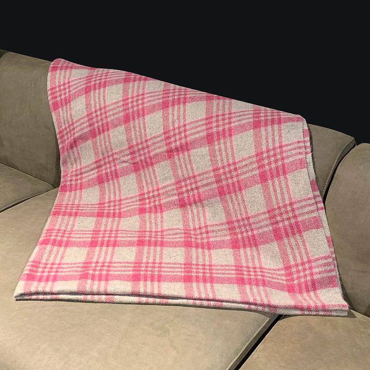 Красно-бежевый шерстяной плед Анды, 150x200 см Andes Plaid Red Beige 150x200 cm