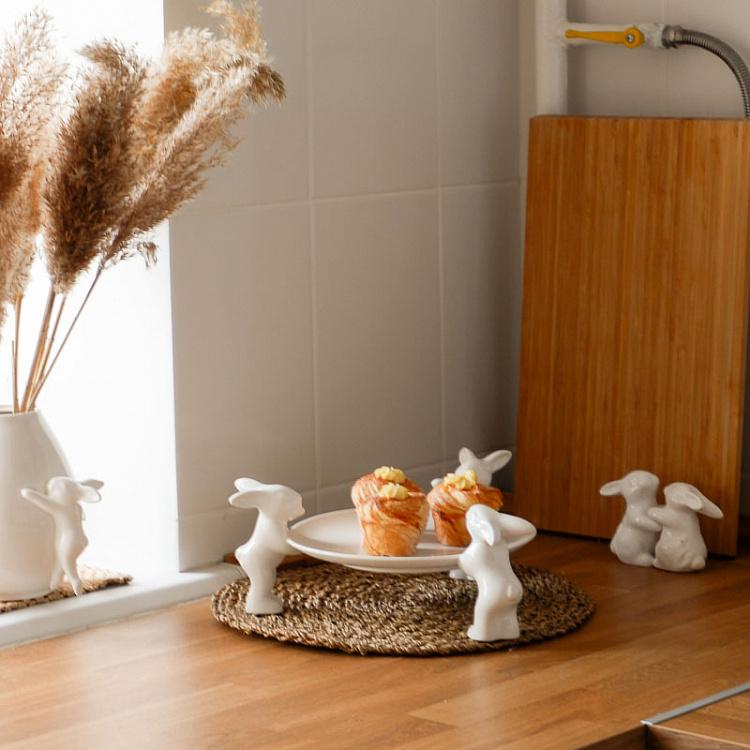 Сервировочная подставка-тортовница Кролики-воришки Plate For Sweets Rabbits Thieves