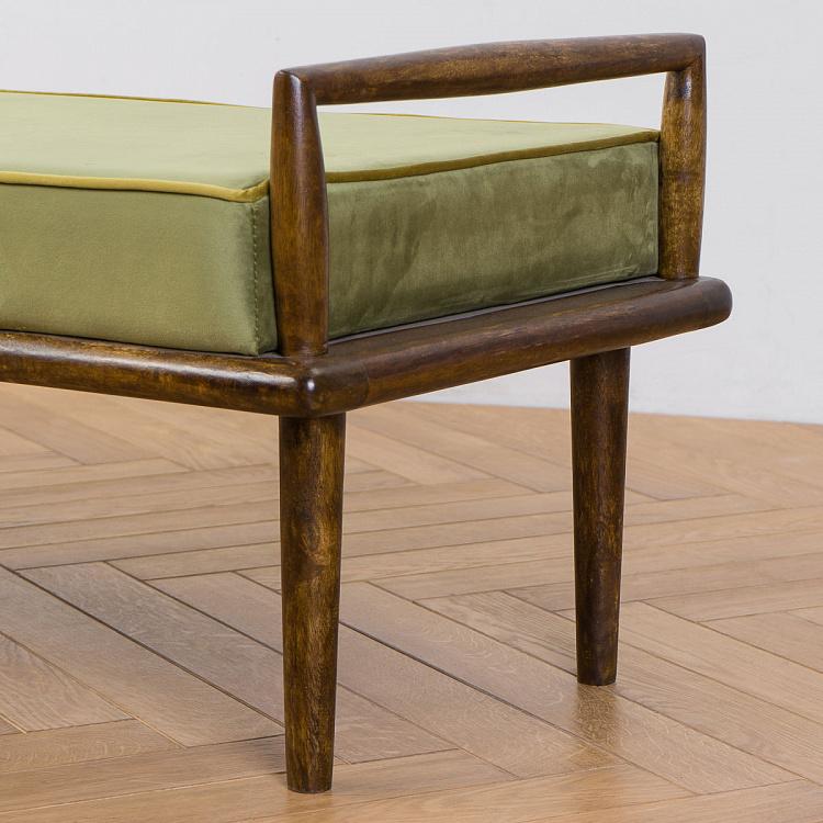 Скамейка Фэрроу 1950 Mid Century Velvet Bench Farrow