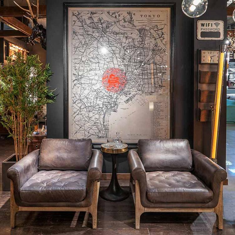 Картина-принт Карта Токио, L Map Tokyo Large